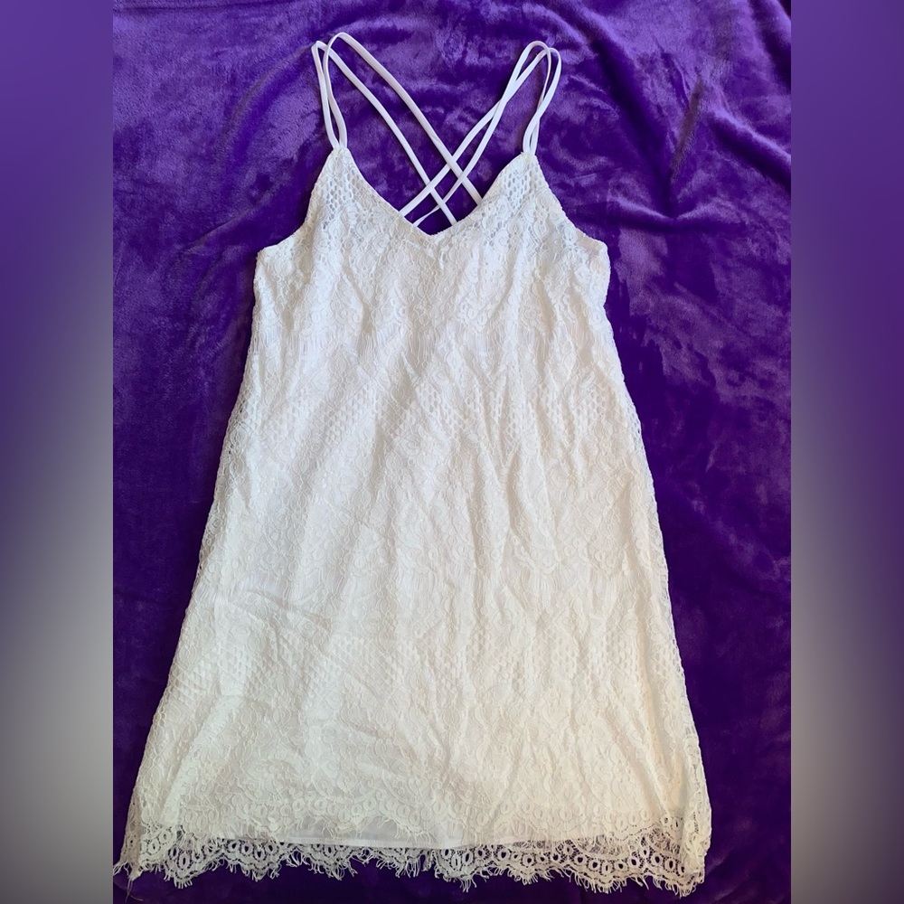 Miami - M Lace Spaghetti Strap Mini Dress